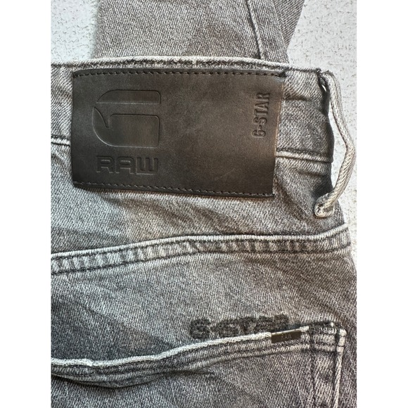 G-Star Raw 3301 Slim Jeans Mens 36x32 (38x30) Grey Stretch Denim Button Fly - Picture 9 of 16